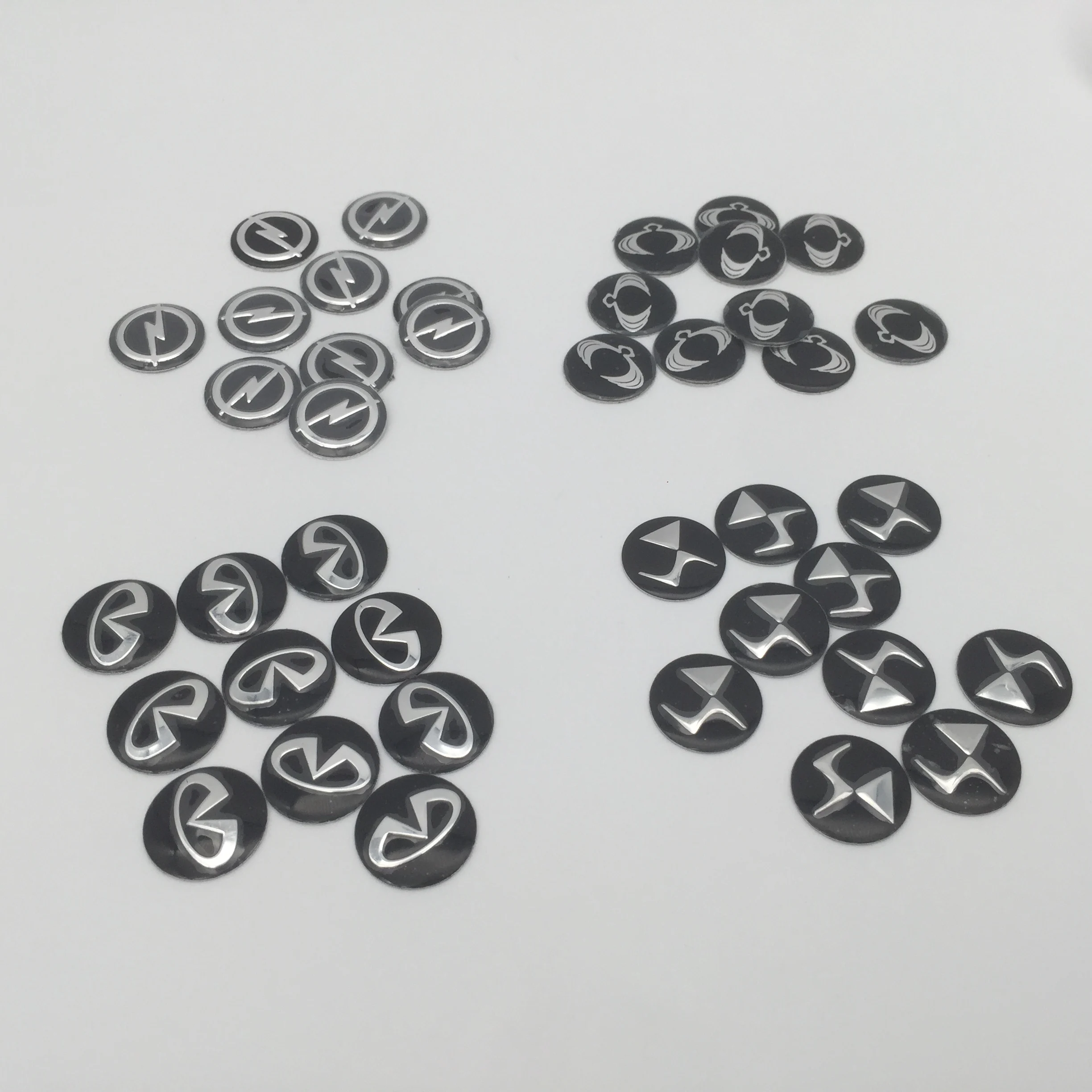 10pcs 11mm 14mm 16mm Car Remote Key Fob Emblem Badge Radio button Sticker Replacement for Opel Citroen Suzuki fiat Peugeot KIA | Автомобили