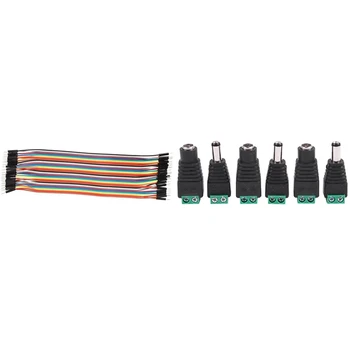 6Pcs 5.5X2.1Mm Female + Male Cctv Dc Power Adapter & 40Pcs Single Port Male To Male Jumper Wire 21.5Cm Length
6Pcs 5.5X2.1Mm Female + Male Cctv Dc Power Adapter & 40Pcs Single Port Male To Male Jumper Wire 21.5Cm Length