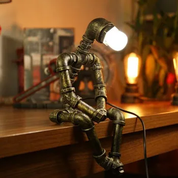 Creative Loft Industrial Water Pipe Retro Table Lamp Robot Model Decorative Table Lamp Cafe Bar Artistic Atmosphere Table Lamp
Creative Loft Industrial Water Pipe Retro Table Lamp Robot Model Decorative Table Lamp Cafe Bar Artistic Atmosphere Table Lamp