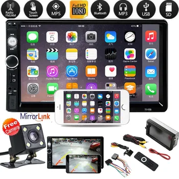 Vehicle Car Black 2 Din MP5 Player Radio Stereo 7 Inch HD Touch Screen with Reverse Camera Mirror Link
Vehicle Car Black 2 Din MP5 Player Radio Stereo 7 Inch HD Touch Screen with Reverse Camera Mirror Link