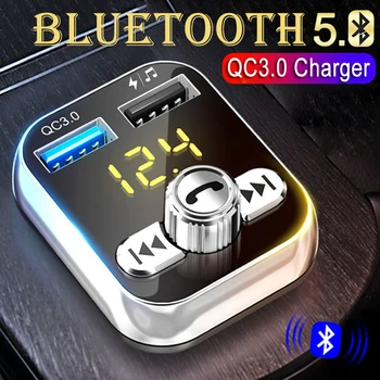JINSERTA Car Mp3 Player Handsfree Bluetooth 5.0 FM Transmitter QC3.0 Dual USB Charger Memory Power-off Play Voltage Detection
JINSERTA Car Mp3 Player Handsfree Bluetooth 5.0 FM Transmitter QC3.0 Dual USB Charger Memory Power-off Play Voltage Detection
