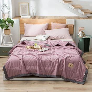 Modern Simple Thin Cotton Summer Air-conditioning Quilt Solid Color Washed Quilt Soft Breathable Blanket Home Travel Bed 3 Sizes
Modern Simple Thin Cotton Summer Air-conditioning Quilt Solid Color Washed Quilt Soft Breathable Blanket Home Travel Bed 3 Sizes