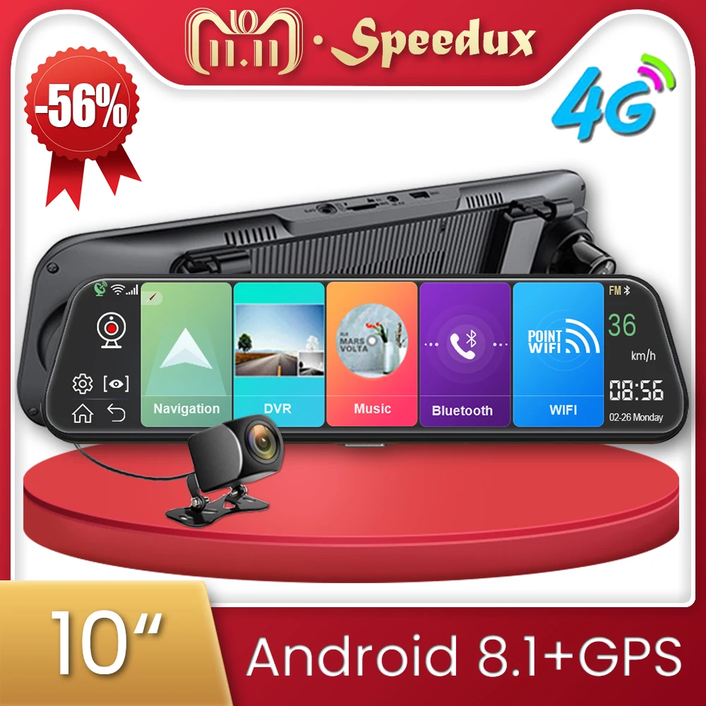 10 Inch 4G GPS Navigation Car DVR ADAS Mirror Dash Camera Android FHD Auto RecorderRear View Mirror Night Vision
10 Inch 4G GPS Navigation Car DVR ADAS Mirror Dash Camera Android FHD Auto RecorderRear View Mirror Night Vision