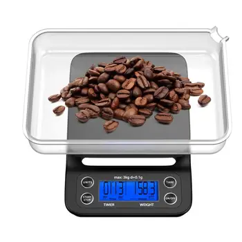Digital Scale 3kg/0.1g LCD Display Coffee Scale with Timer Multifunction Kitchen Food Scale for Baking Cooking
Digital Scale 3kg/0.1g LCD Display Coffee Scale with Timer Multifunction Kitchen Food Scale for Baking Cooking