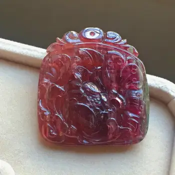 Natural Red Tourmaline Quartz Pendant Flower Carved 40×37×8mm Crystal Wealthy Stone Women Men Certificate AAAAAA 
Natural Red Tourmaline Quartz Pendant Flower Carved 40×37×8mm Crystal Wealthy Stone Women Men Certificate AAAAAA