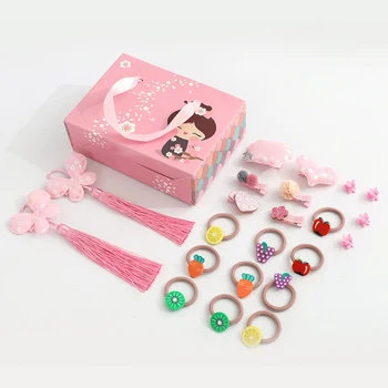 Girl Headdress Gift Box Set Baby Hairpin Clip Cute Girl Tie Hair Rubber Band Children Hairpin Headdress B
Girl Headdress Gift Box Set Baby Hairpin Clip Cute Girl Tie Hair Rubber Band Children Hairpin Headdress B