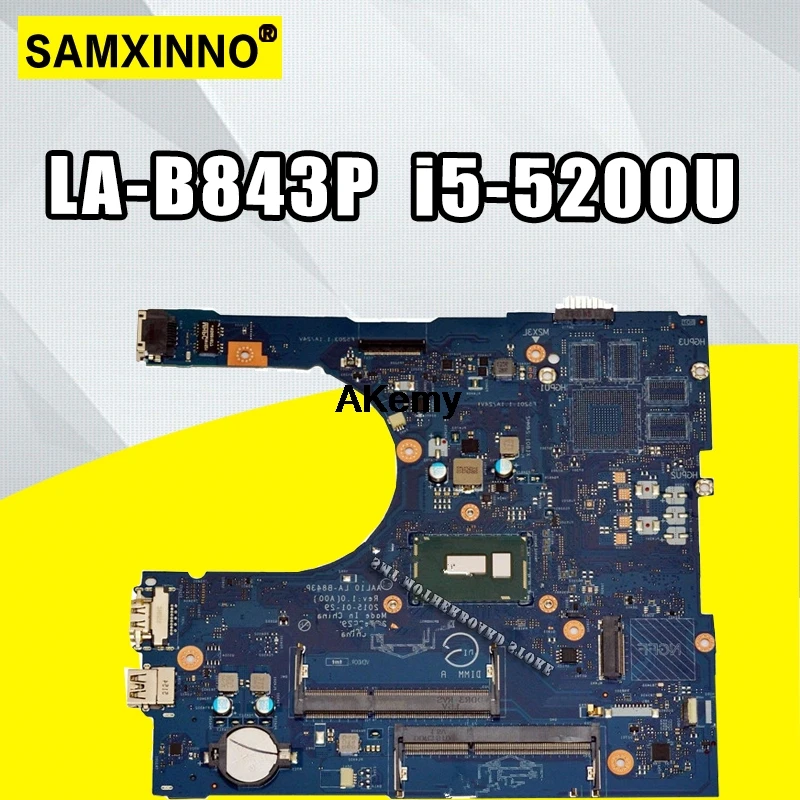CN-0FRV68 LA-B843P For Dell Inspiron 5458 5558 5758 W/ i5-5200U 2.2GHz DDR3L SDRAM Laptop Motherboard FRV68 0FRV68
CN-0FRV68 LA-B843P For Dell Inspiron 5458 5558 5758 W/ i5-5200U 2.2GHz DDR3L SDRAM Laptop Motherboard FRV68 0FRV68