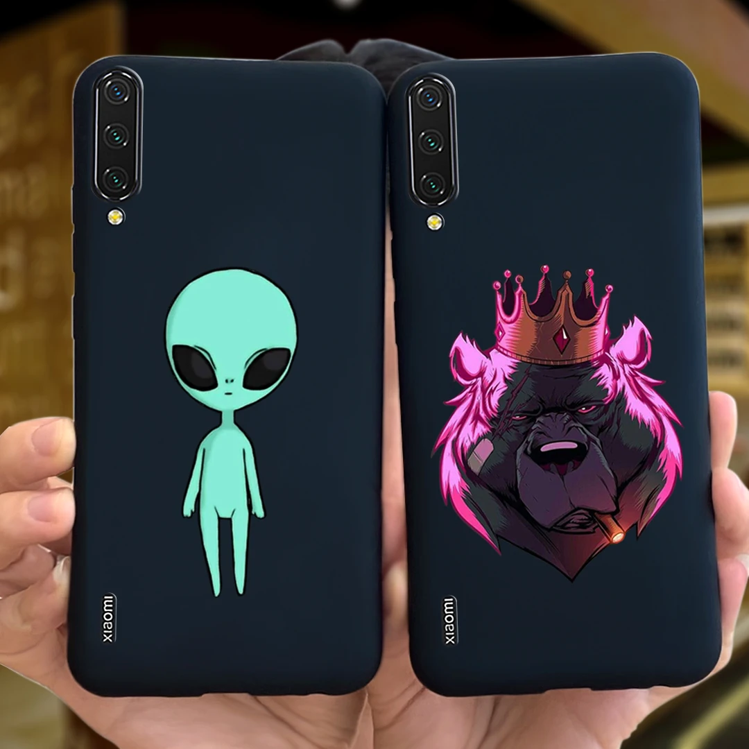 Модный чехол для Xiaomi Mi CC9 CC9E Funda Pro чехлы телефонов черный силиконовый мягкий