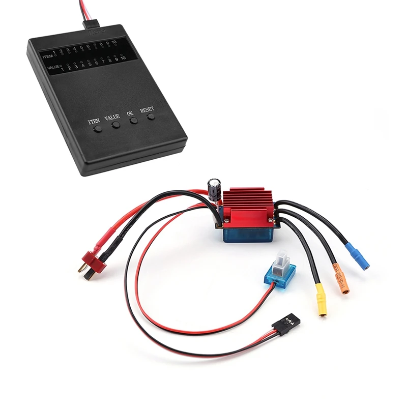35A ESC Brushed Electronic Speed Controller Waterproof Dustproof with Program Card for 1/16 1/18 RC Car Off Road Truck
35A ESC Brushed Electronic Speed Controller Waterproof Dustproof with Program Card for 1/16 1/18 RC Car Off Road Truck