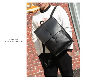 2020 New Style Retro Backpack Men's PU Backpack Business Style Backpack Men Backpack
2020 New Style Retro Backpack Men's PU Backpack Business Style Backpack Men Backpack