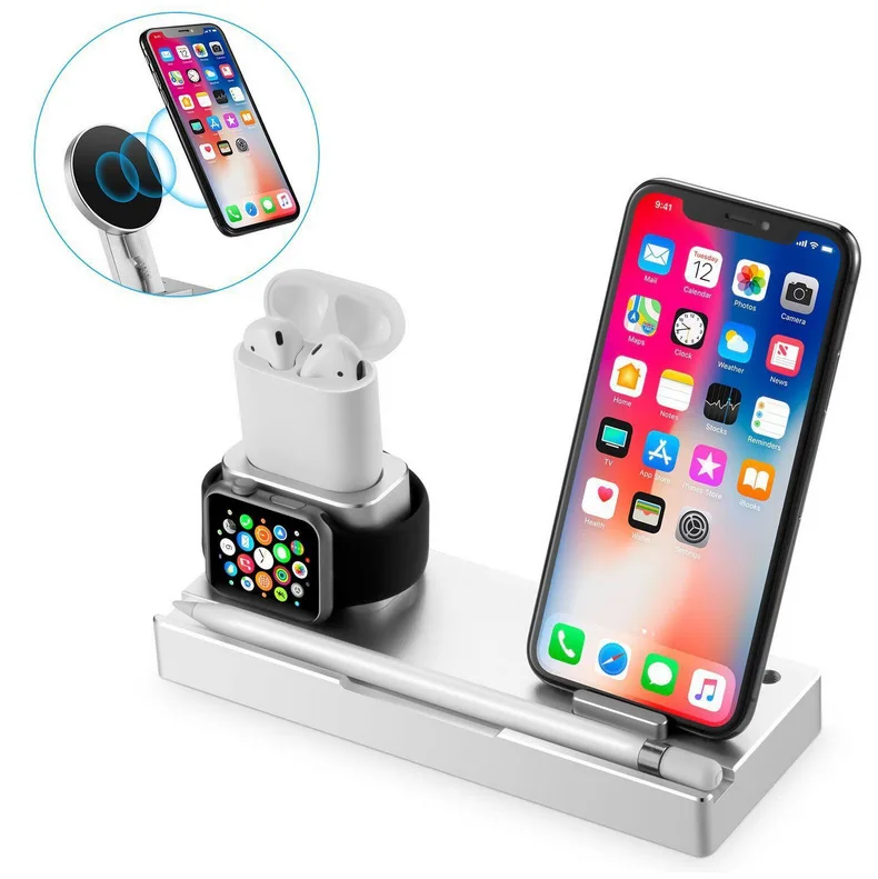 Watch Cell-phone Charger AirPods Charging Base Mobile Phone Bracket Tablet Computer Stand Desktop Charging Station
Watch Cell-phone Charger AirPods Charging Base Mobile Phone Bracket Tablet Computer Stand Desktop Charging Station