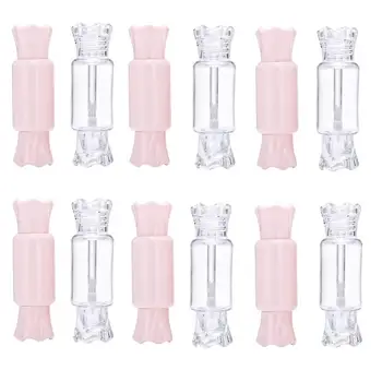 10 Pieces Adorable Candy Shape Empty Lip Gloss Tube DIY Refillable Lip Balm Container Cosmetic Sample Bottle With Rubber Inserts
10 Pieces Adorable Candy Shape Empty Lip Gloss Tube DIY Refillable Lip Balm Container Cosmetic Sample Bottle With Rubber Inserts
