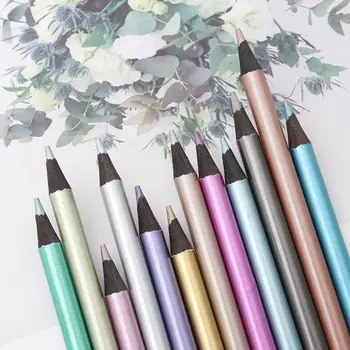 12Pcs Metallic Non-Toxic Colored Pencils+6 Fluorescent Color Pencils for Drawing Sketch
12Pcs Metallic Non-Toxic Colored Pencils+6 Fluorescent Color Pencils for Drawing Sketch