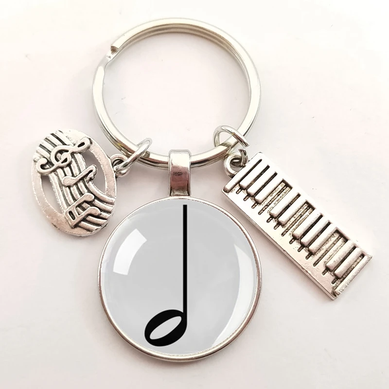 Музыкальный инструмент искусственный символ брелок для ключей кольцо с острым