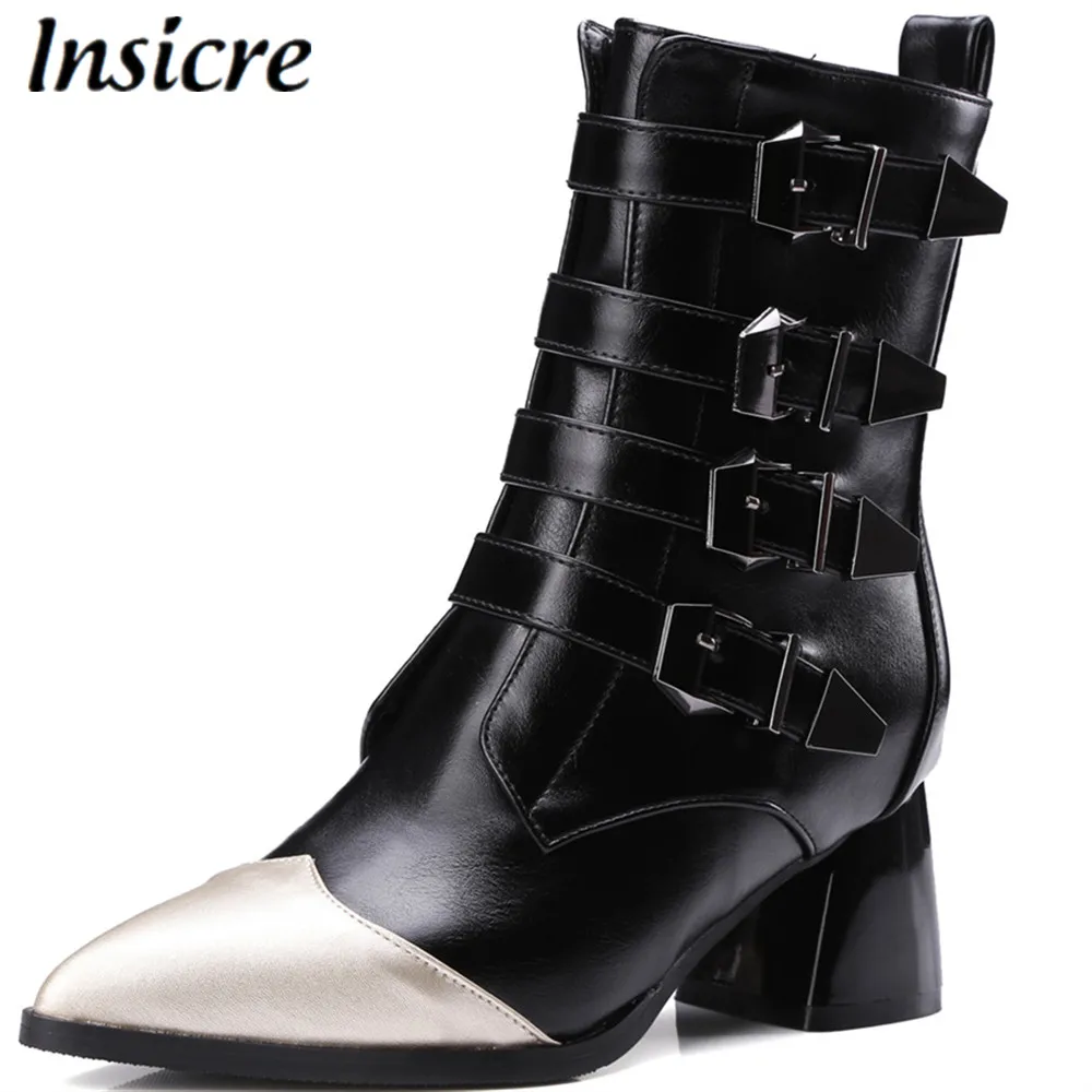 Insicre women winter shoes big size 33-48 zipper buckle fashion mixed colors spring/autumn/ heel 6 cm woman mid-calf boots
Insicre women winter shoes big size 33-48 zipper buckle fashion mixed colors spring/autumn/ heel 6 cm woman mid-calf boots