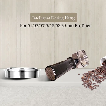 Stainless Steel Universal Coffee Intelligent Dosing Ring Funnel For 51/53/57.5/58/58.35mm Brewing Bowl Espresso Barista Tool
Stainless Steel Universal Coffee Intelligent Dosing Ring Funnel For 51/53/57.5/58/58.35mm Brewing Bowl Espresso Barista Tool