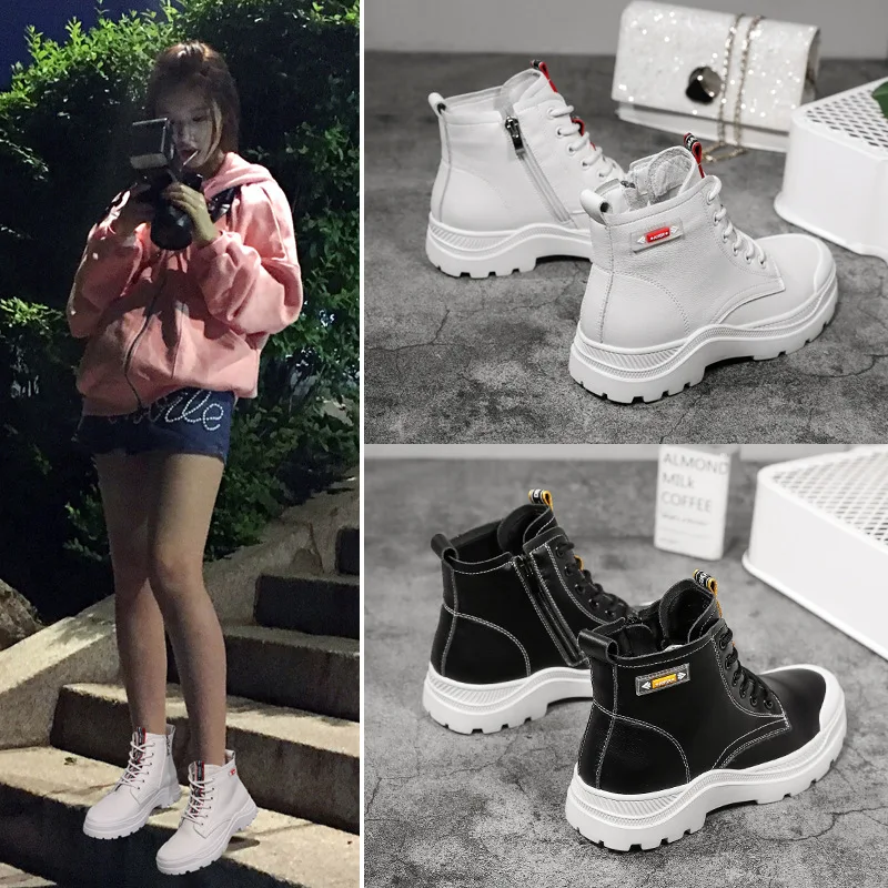 Centennial Thick Bottomed Martin Boots Women's Genuine Leather 2019 Autumn And Winter New Style Short Boots Thin Type for Spring
Centennial Thick Bottomed Martin Boots Women's Genuine Leather 2019 Autumn And Winter New Style Short Boots Thin Type for Spring