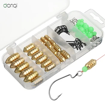 DONQL 25Pcs/lot Fishing Lead Sinker Copper Connector 10g 7g 5g 3.5g 1.8g Combination Alloy Bullet Shaped Fishing Hook Accessorie
DONQL 25Pcs/lot Fishing Lead Sinker Copper Connector 10g 7g 5g 3.5g 1.8g Combination Alloy Bullet Shaped Fishing Hook Accessorie