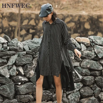 can ship spring fashion False Two pieces Chiffon Stripe Shirt Woman Niche design Irregular patchwork long shirt V870
can ship spring fashion False Two pieces Chiffon Stripe Shirt Woman Niche design Irregular patchwork long shirt V870