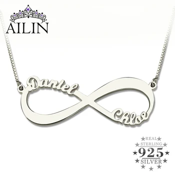 AILIN Personalized Infinity Necklace Custom Name Necklace Women 925 Sterling Silver Arabic Chain Pendant Jewelry Christmas Gift
AILIN Personalized Infinity Necklace Custom Name Necklace Women 925 Sterling Silver Arabic Chain Pendant Jewelry Christmas Gift