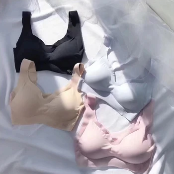 Women Seamless Fitness Underwear Candy Gathers Shock-proof Thin Pad Push Up Bra Female Intimate Modis Bralette Lingerie 
Women Seamless Fitness Underwear Candy Gathers Shock-proof Thin Pad Push Up Bra Female Intimate Modis Bralette Lingerie