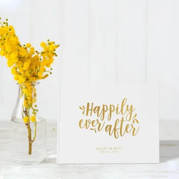 Custom any language happily ever after Wedding Guest Book Personalised Mr and Mrs Guestbook Wedding, Sign In Book White and Gold
Custom any language happily ever after Wedding Guest Book Personalised Mr and Mrs Guestbook Wedding, Sign In Book White and Gold
