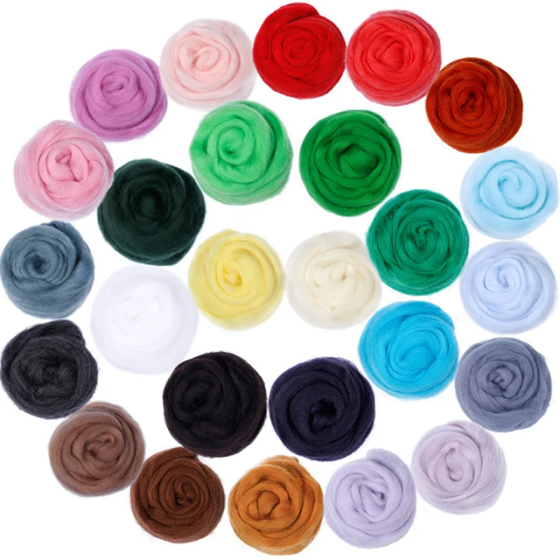 MIUSIE 26 Colors Felting Wool Soft Wool Fibre Roving Wool for Needle Felting and Handcraft DIY Doll Suitable for Women Beginner
MIUSIE 26 Colors Felting Wool Soft Wool Fibre Roving Wool for Needle Felting and Handcraft DIY Doll Suitable for Women Beginner