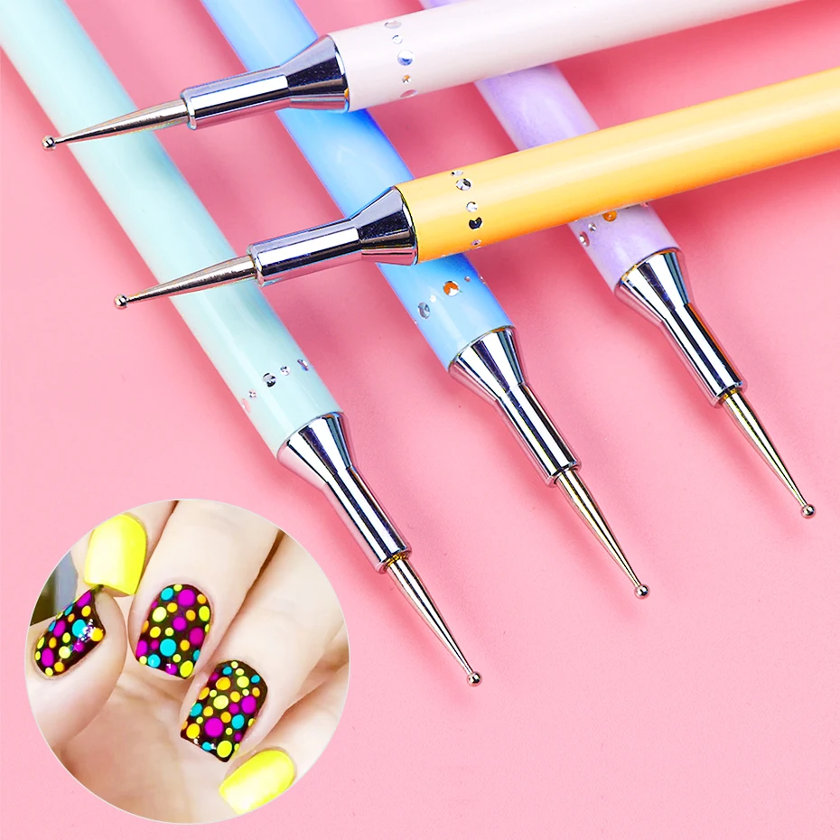 1pcs Wax Pen Dots Nail Art Tools 5 Color Double Size Dotting Tool Nail Polish Wave Pencil For Rhinestones Dot For Manicure LE046
1pcs Wax Pen Dots Nail Art Tools 5 Color Double Size Dotting Tool Nail Polish Wave Pencil For Rhinestones Dot For Manicure LE046