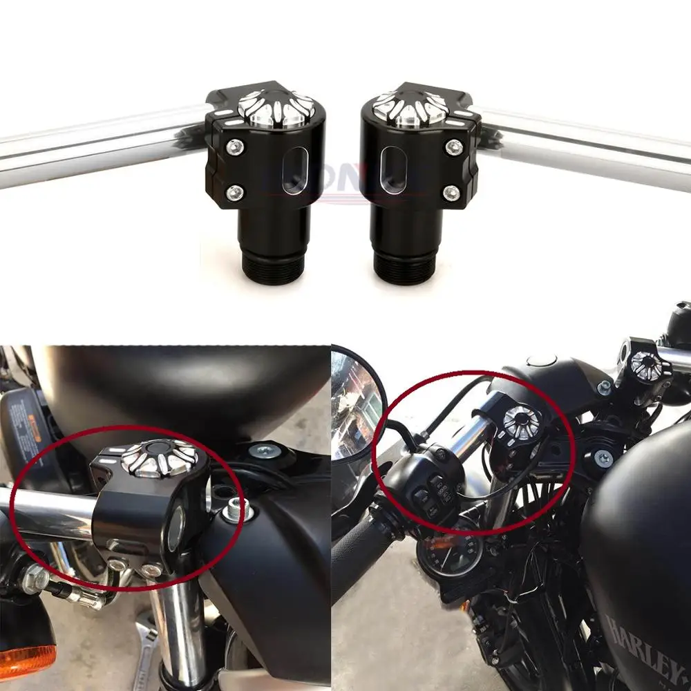 3'' Extensions 39mm Fork Tube with clip on for harley Sportster XL 883 1200 CNC cut handlebar Fork Tube clip on Black
3'' Extensions 39mm Fork Tube with clip on for harley Sportster XL 883 1200 CNC cut handlebar Fork Tube clip on Black