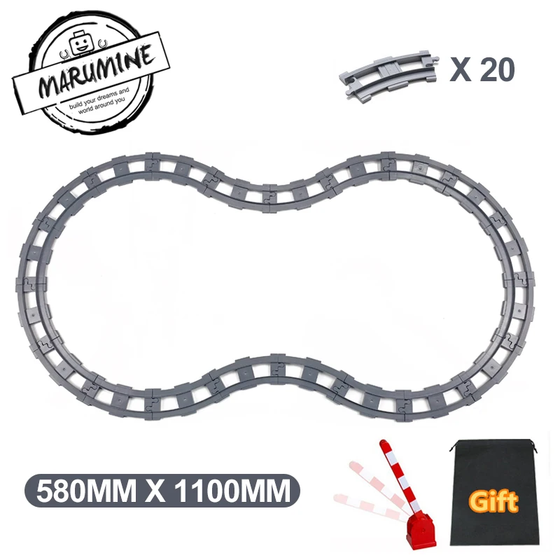 Marumine Building Duplo Train 20PCS Big Blocks Parts Staight Curved Railway Track Crossover DIY Educational Bricks Toys For Kids
Marumine Building Duplo Train 20PCS Big Blocks Parts Staight Curved Railway Track Crossover DIY Educational Bricks Toys For Kids