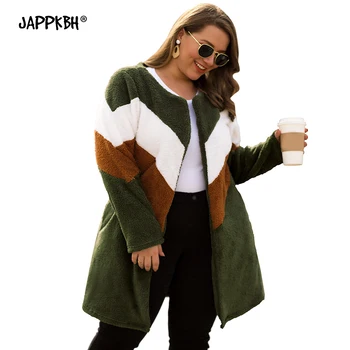 Autumn Winter Cardigans Women Casual Oversize Patchwork Long Fleece Sweater Female Plus Size Warm Coat pull femme nouveaute 2020
Autumn Winter Cardigans Women Casual Oversize Patchwork Long Fleece Sweater Female Plus Size Warm Coat pull femme nouveaute 2020