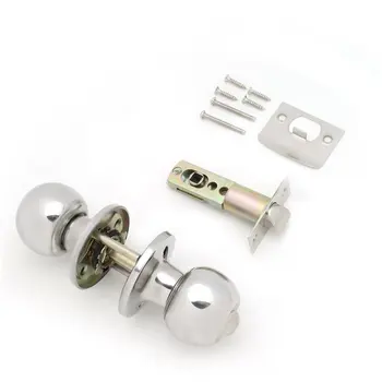 Durable Spherical Stainless Steel Door Handle Knob Latch Set Round Door Knobs Rotation Lock With Key for Living Room Bathroom 
Durable Spherical Stainless Steel Door Handle Knob Latch Set Round Door Knobs Rotation Lock With Key for Living Room Bathroom
