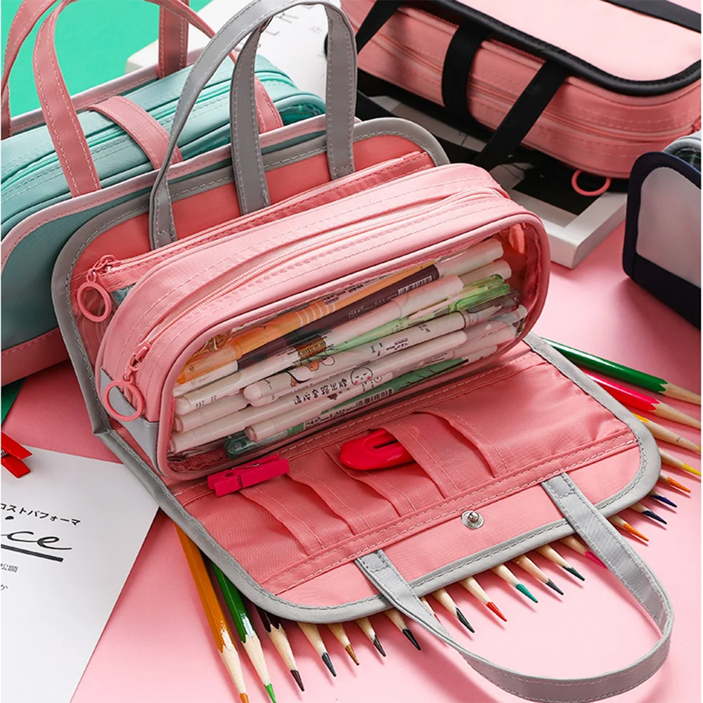 Macaron Color Large Pencil Case Waterproof Oxford Zipper Pencil Box Portable Storage Bag Stationery Holder Cosmetic Case
Macaron Color Large Pencil Case Waterproof Oxford Zipper Pencil Box Portable Storage Bag Stationery Holder Cosmetic Case