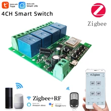 4CH Zigbee Smart Light Switch Module DC 5/12/32V RF433 Receive 10A Relays Work with Alexa Google Assistant,Tuya Smart Life
4CH Zigbee Smart Light Switch Module DC 5/12/32V RF433 Receive 10A Relays Work with Alexa Google Assistant,Tuya Smart Life