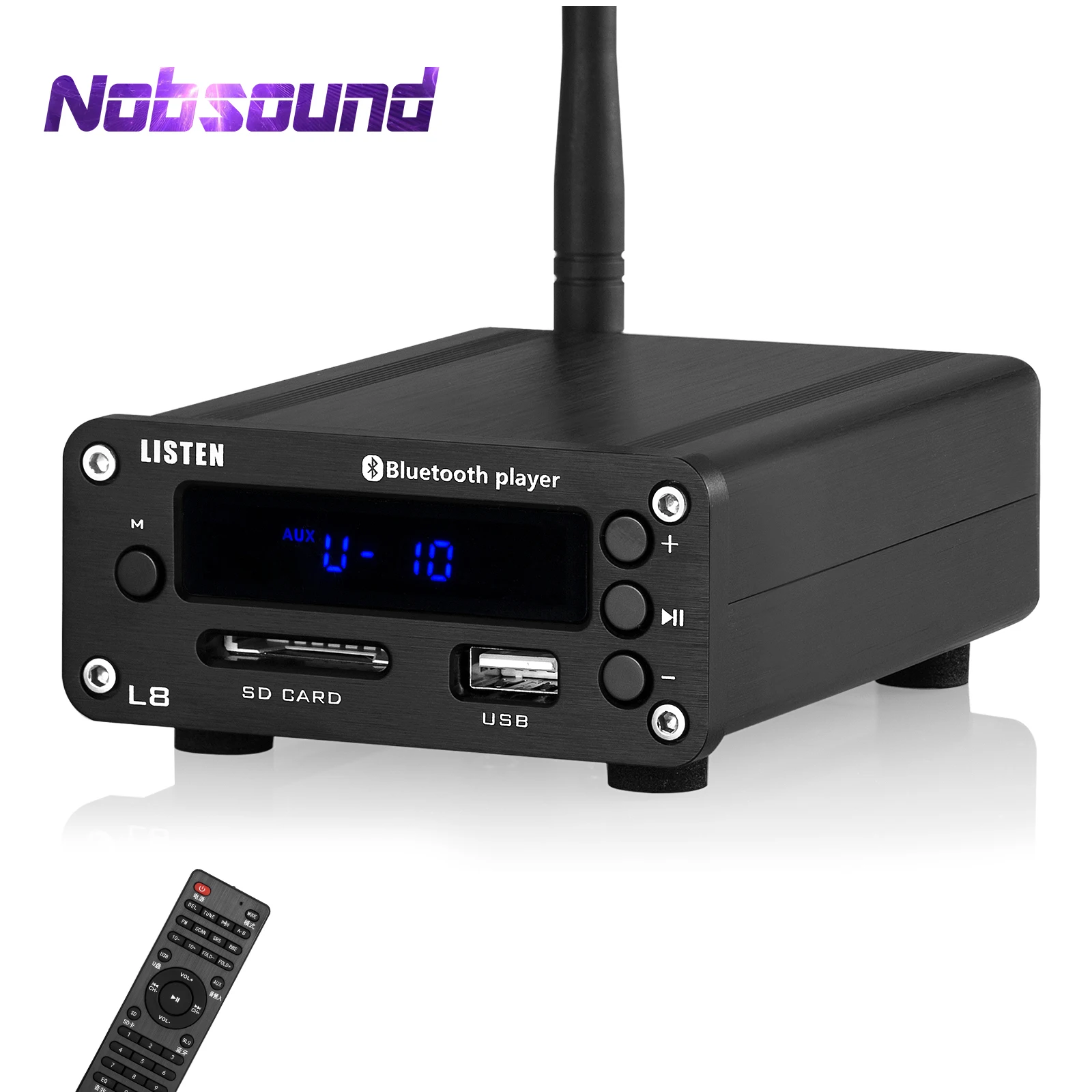 Nobsound HiFi Bluetooth 5,0 цифровой усилитель стерео приемник настольные наушники Amp SD / USB музыкальный плеер FM радио
Nobsound HiFi Bluetooth 5,0 цифровой усилитель стерео приемник настольные наушники Amp SD / USB музыкальный плеер FM радио