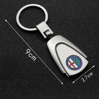 3D Metal Keychain Car Key Ring Car Accessories Key Holder Charm Hanging for Alfa Romeo Giulietta Spider GT Giulia Mito 147 156
3D Metal Keychain Car Key Ring Car Accessories Key Holder Charm Hanging for Alfa Romeo Giulietta Spider GT Giulia Mito 147 156