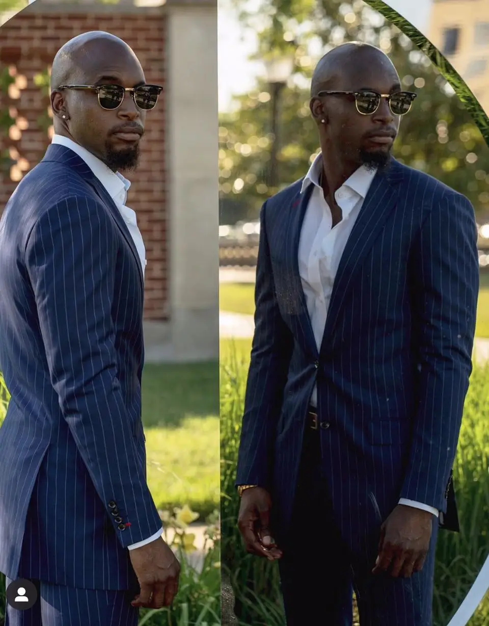 Latest Stripe Costume Homme 2 Pieces Men's Suits Slim Fit Groom Prom Tuxedos Groomsmen Blazer Masculino Wedding (Jacket+Pant)
Latest Stripe Costume Homme 2 Pieces Men's Suits Slim Fit Groom Prom Tuxedos Groomsmen Blazer Masculino Wedding (Jacket+Pant)