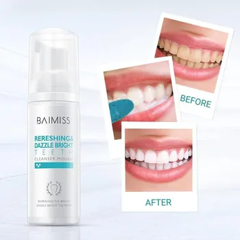 60ml Teeth Whitening Mousse Toothpaste Dental Tools Oral Hygiene Tooth White Cleaning Gel Removes Plaque Stains Bad Breath
60ml Teeth Whitening Mousse Toothpaste Dental Tools Oral Hygiene Tooth White Cleaning Gel Removes Plaque Stains Bad Breath