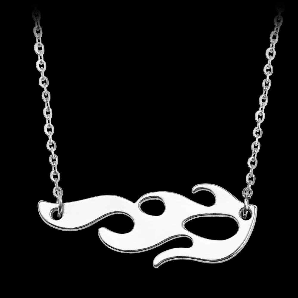 Fashion Hiphop Harajuku streetwear Flame Unisex Necklace Punk Accessory Chain Choker Necklaces Men's And Women's Jewelry
Fashion Hiphop Harajuku streetwear Flame Unisex Necklace Punk Accessory Chain Choker Necklaces Men's And Women's Jewelry