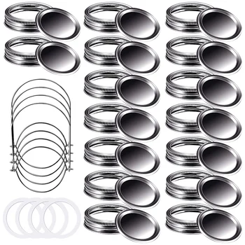 40 Pack Mason Jar Lids Set,Mason Jar Lids Rings Sealing Lids Can Lifters Silicone Sealing Rings,Canning Lids
40 Pack Mason Jar Lids Set,Mason Jar Lids Rings Sealing Lids Can Lifters Silicone Sealing Rings,Canning Lids