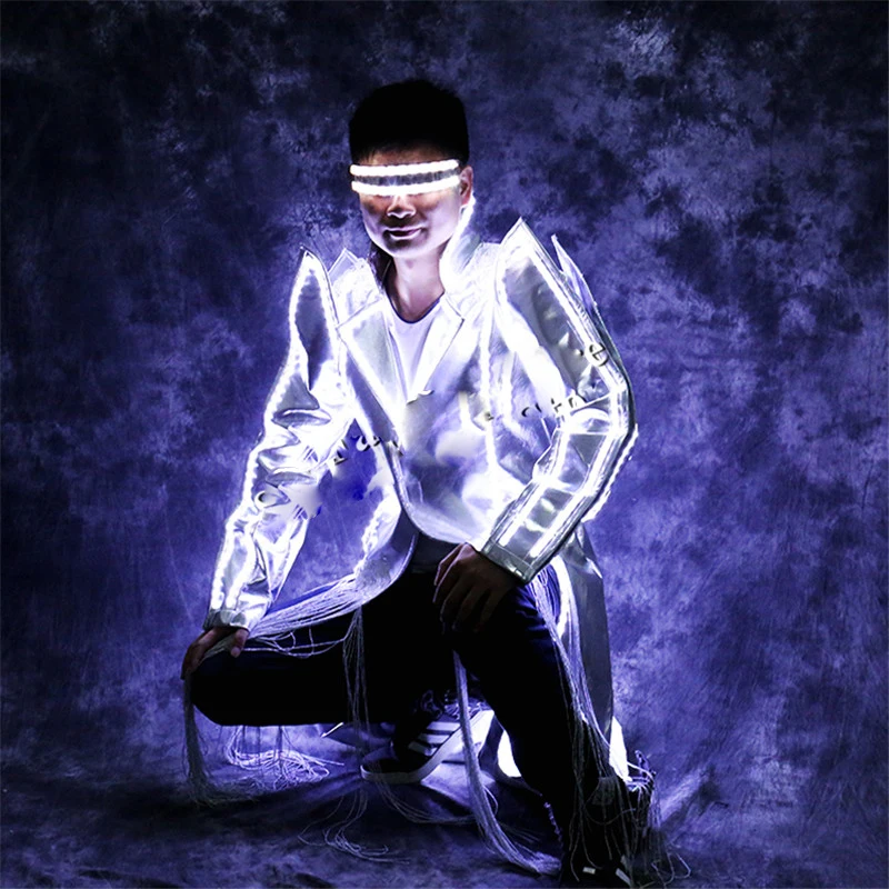 Куртка для бальных танцев, куртка MJ, белое светодиодное светильник щение, костюмы вечерние, одежда для сцены, светящаяся ветровка, очки для диджея
Куртка для бальных танцев, куртка MJ, белое светодиодное светильник щение, костюмы вечерние, одежда для сцены, светящаяся ветровка, очки для диджея