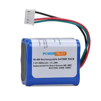 1Pc 3000mAh Ni-MH Vacuum Battery for IRobot Braava 380 380T Mint5200 5200B 5200C Floor Mopping Robots
1Pc 3000mAh Ni-MH Vacuum Battery for IRobot Braava 380 380T Mint5200 5200B 5200C Floor Mopping Robots
