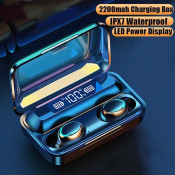 2200mAh bluetooth earphone wireless earpiece headset headphone tws ipx7 waterproof HIFI 9D HD call LED power display
2200mAh bluetooth earphone wireless earpiece headset headphone tws ipx7 waterproof HIFI 9D HD call LED power display