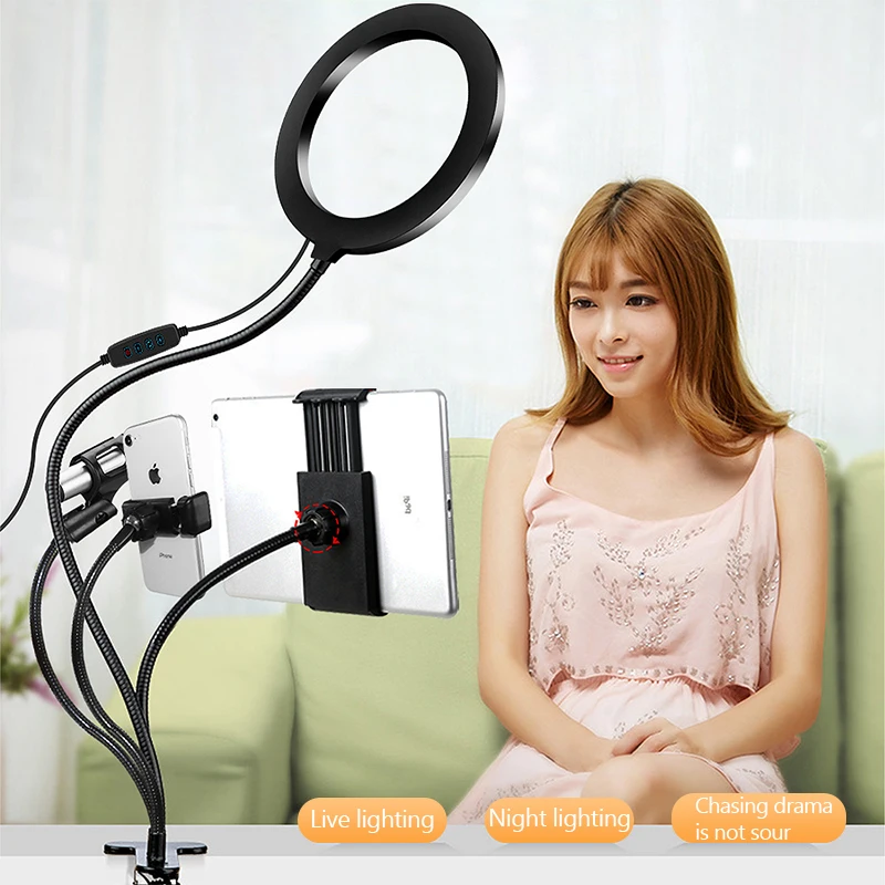 8inch LED Ring Light kit for Makeup Tutorial YouTube Video Live Stream For iPad Microphone Phone Holder Selfie Beauty Ring Light
8inch LED Ring Light kit for Makeup Tutorial YouTube Video Live Stream For iPad Microphone Phone Holder Selfie Beauty Ring Light
