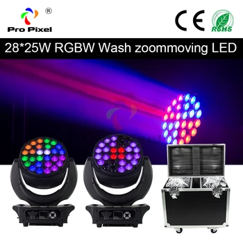 Led 28x25w Wash Zoom Moving Head Light RGBW 4in1 Dj Disco Stage Light For Professional Theatres TV Station 2pcs With Flightcase
Led 28x25w Wash Zoom Moving Head Light RGBW 4in1 Dj Disco Stage Light For Professional Theatres TV Station 2pcs With Flightcase