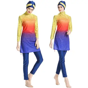 Womens Islamic Muslim Full Cover Costumes Modest Swimwear Swimming Arab Burkini 3PCS Bathing Suits Swimsuit Middle East Fashion
Womens Islamic Muslim Full Cover Costumes Modest Swimwear Swimming Arab Burkini 3PCS Bathing Suits Swimsuit Middle East Fashion