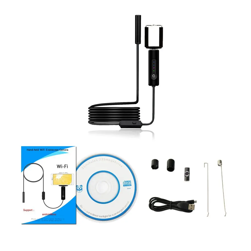 5.5mm Wireless WiFi Endoscope Mini Waterproof Borescope Flexible Inspection Endoscope 0.3MP Camera For IOS And Android
5.5mm Wireless WiFi Endoscope Mini Waterproof Borescope Flexible Inspection Endoscope 0.3MP Camera For IOS And Android