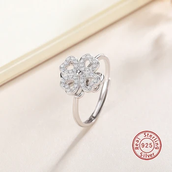 JZ2006113 S925 Sterling Silver Korean Edition Hot Sale Classic Sparkling Diamond Clover Adjustable Size Ring 2020
JZ2006113 S925 Sterling Silver Korean Edition Hot Sale Classic Sparkling Diamond Clover Adjustable Size Ring 2020