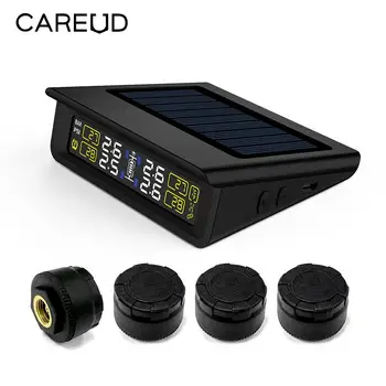 LCD Display Solar Power CAREUD T86 Tyre Pressure Monitoring System TPMS with 4 External Sensor Replaceable Battery PSI/BAR Modes
LCD Display Solar Power CAREUD T86 Tyre Pressure Monitoring System TPMS with 4 External Sensor Replaceable Battery PSI/BAR Modes