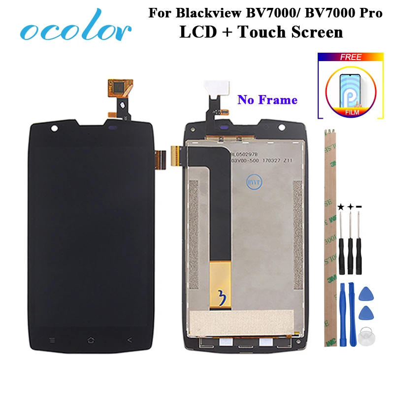 ocolor For Blackview BV7000 BV7000 Pro LCD Display And Touch Screen 5.0'' Digitizer Assembly Replacement +Tools +Adhesive +Film 
ocolor For Blackview BV7000 BV7000 Pro LCD Display And Touch Screen 5.0'' Digitizer Assembly Replacement +Tools +Adhesive +Film